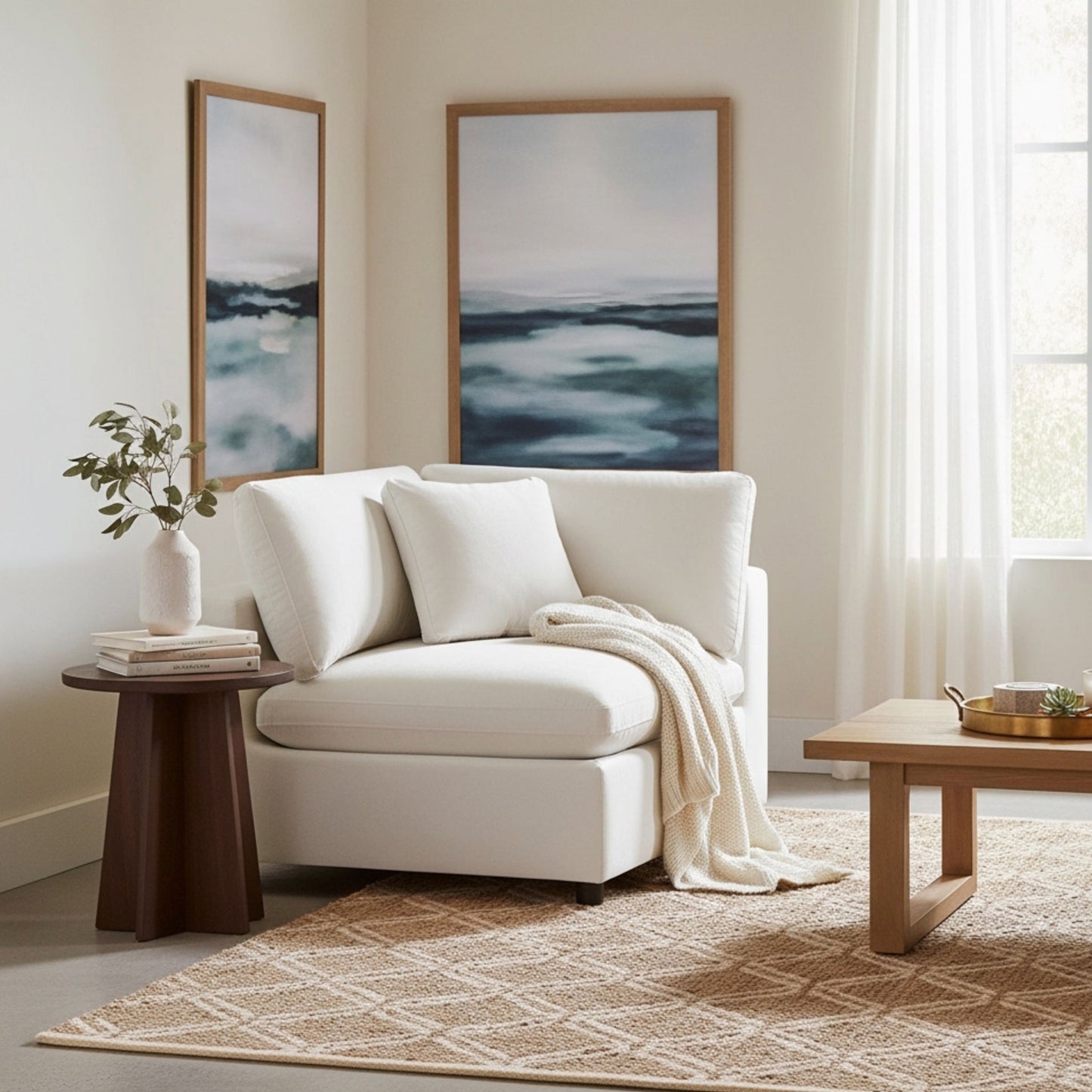 Caylie - Corner Wedge Chair Ridgecrest Home