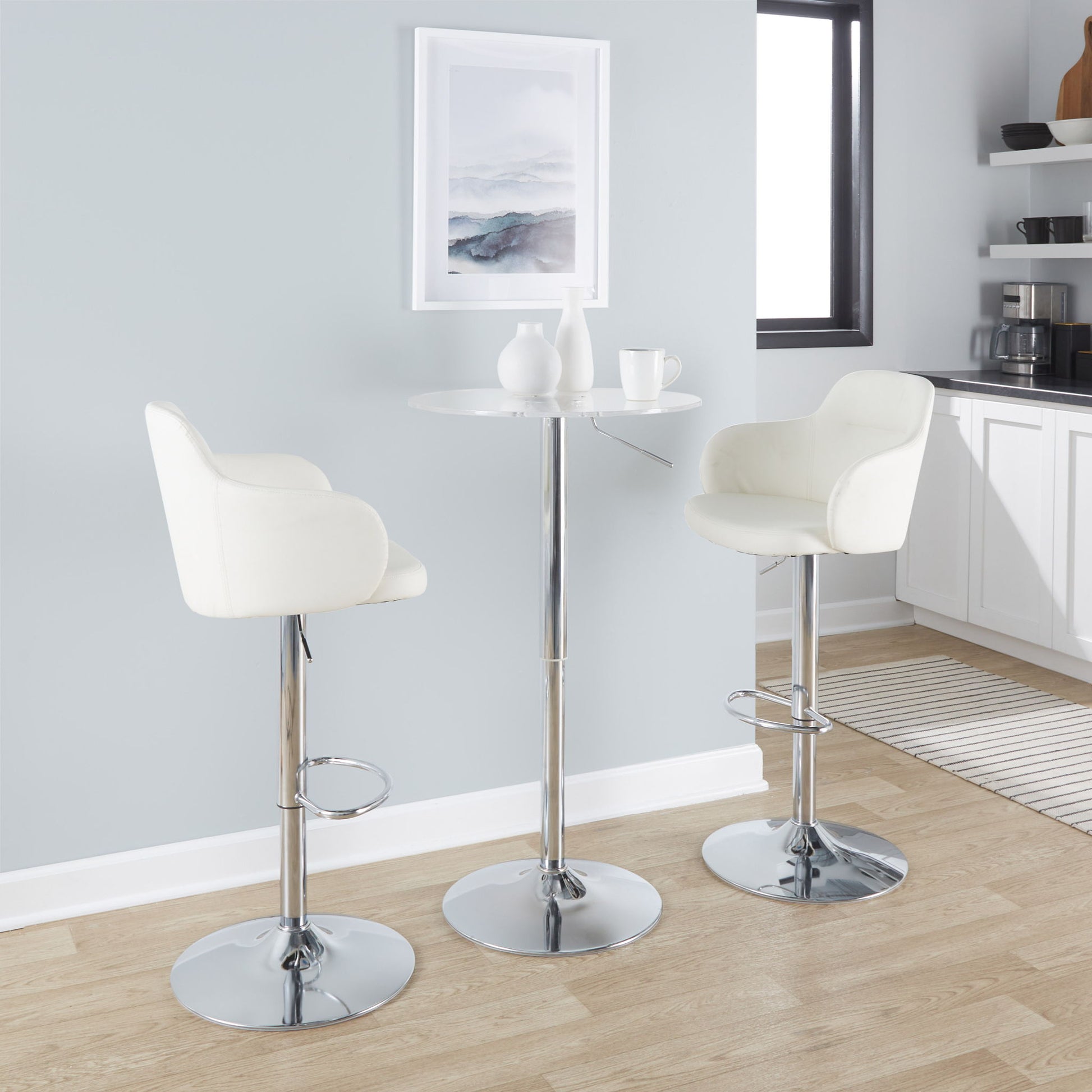 Adjustable Contemporary Bar Table Lumi Source