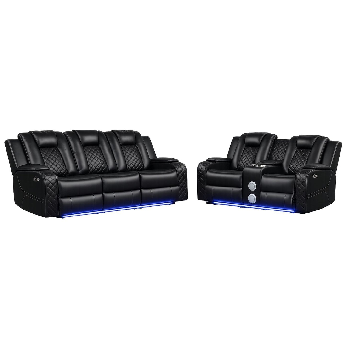 Benz - LED & Power Recliner With Adjustable Headrests And Ambient LED Lighting Matrix Furniture Group