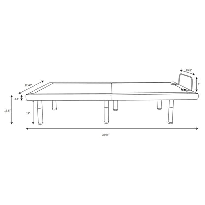 Kelven - Adjustable Bed Base With Wireless Remote And Dual Massage Motors Furniture Max