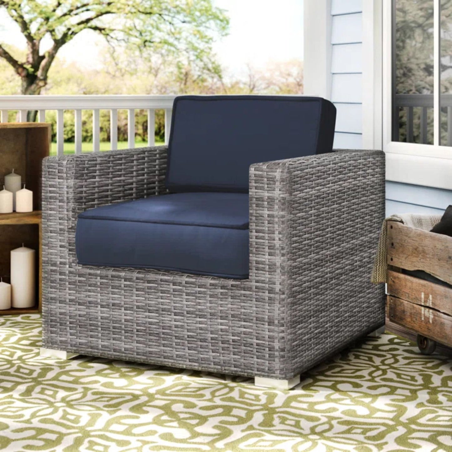Patio Chair With Cushions Stylish Design LSI Patio Furniture