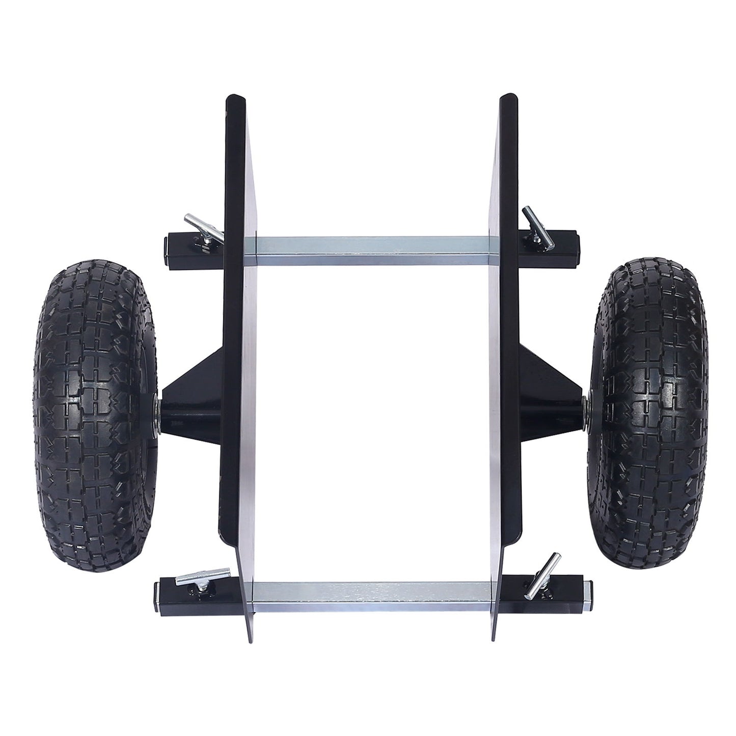 Heavy Duty 600Lb Panel Dolly With 10In. Pneumatic Wheels Alloy Steel - Black Daily Nest