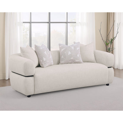 Ramsay - Round Arm Sofa - Beige Furniture Max