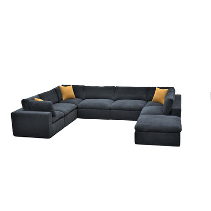 Custom Configuration Modular Sectional With Toss Pillows Home Essentials
