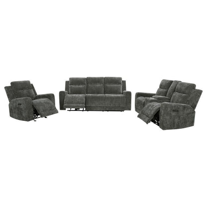 Kennett - Chenille Power Reclining Sofa Set Coaster Fine Furniture