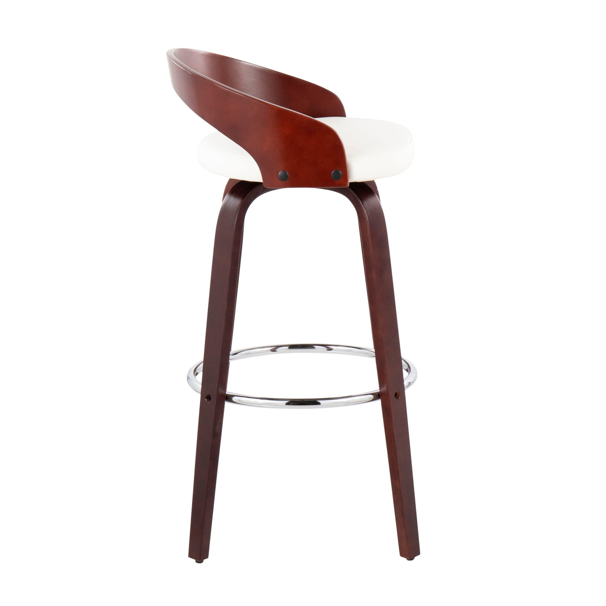 Grotto - Mid Century Elegant Design Modern Barstool With Swivel (Set of 2) Lumi Source