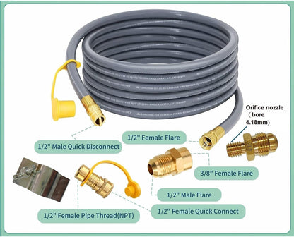 Gas Conversion Kit - Medium Gray LSI Patio Furniture