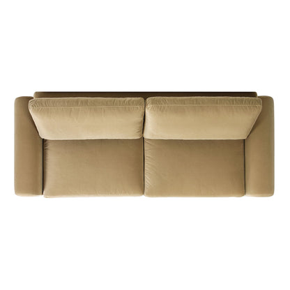 Mason - Arched Arm Sofa - Camel Brown Beige Jennifer Taylor Home