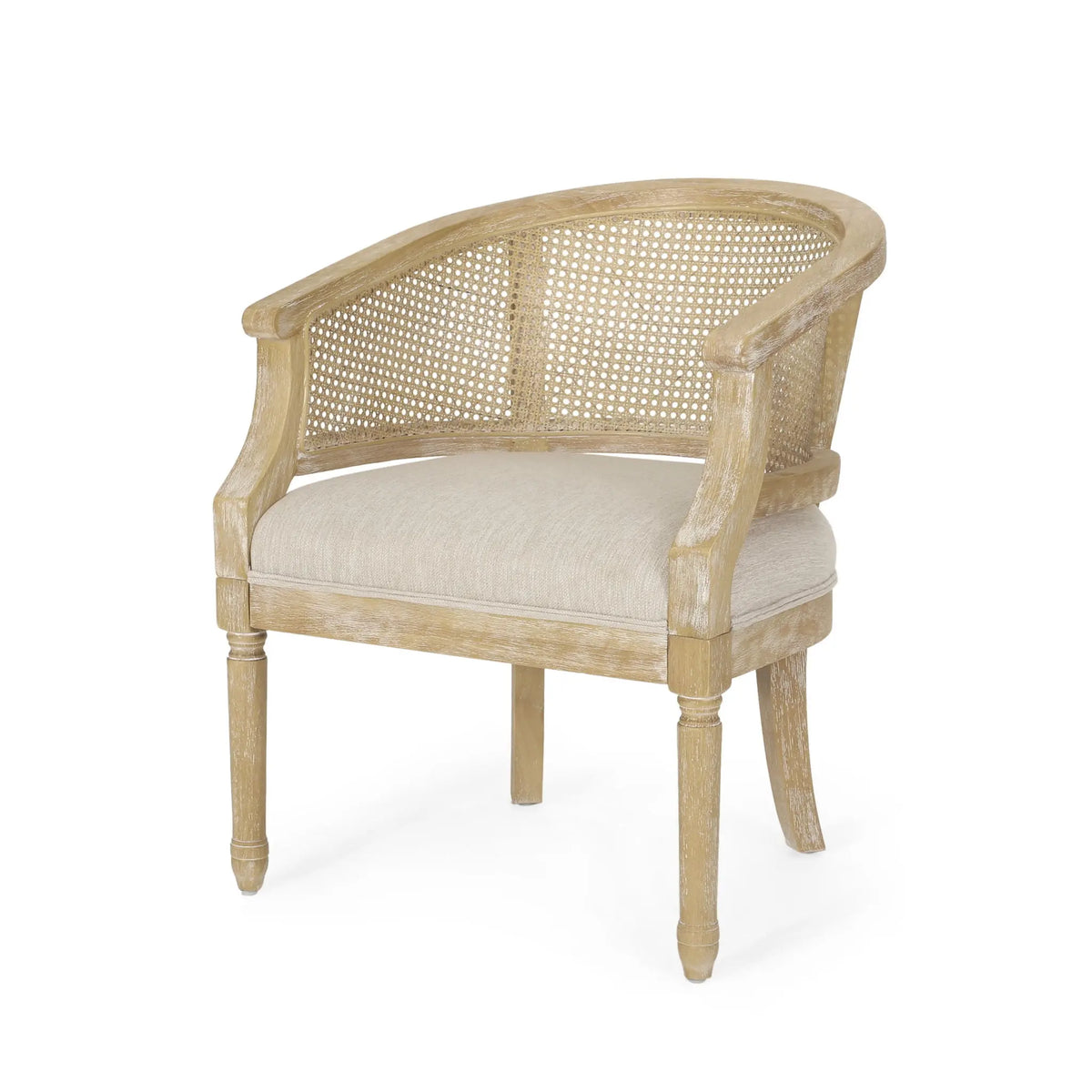 Curved Backrest Accent Chair Noble House