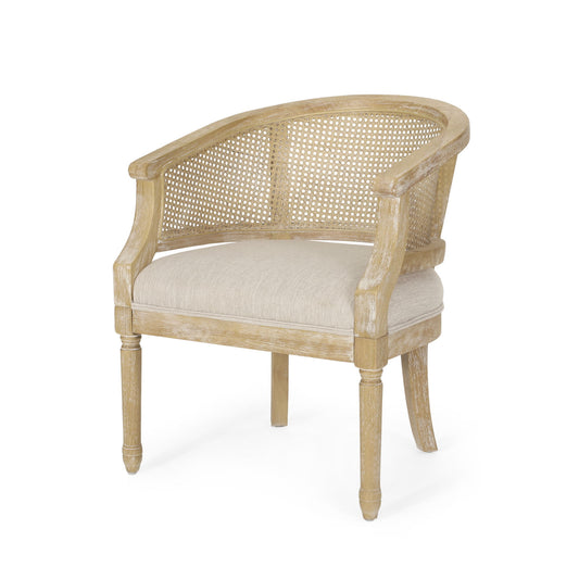 Curved Backrest Accent Chair Noble House