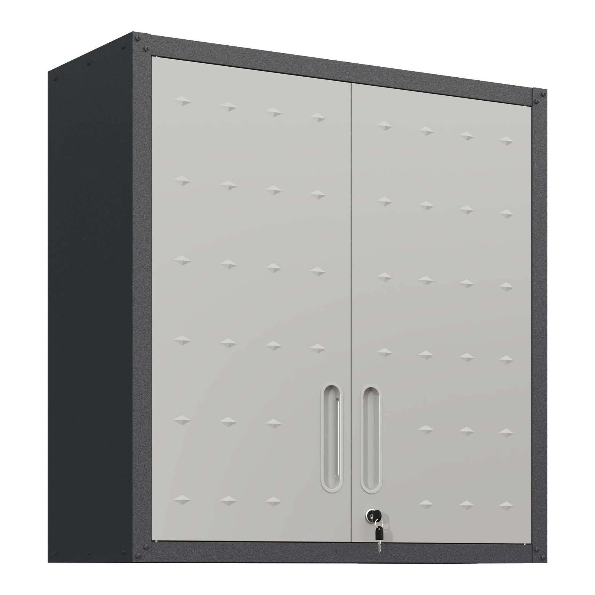 Metal Wall Mounted Tool Storage Cabinet With 2 Locking Doors, Adjustable Shelf, And Drawer Daily Nest