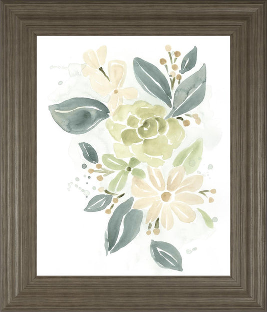 22x26 Spring Greens I By June Erica Vess - Light Blue