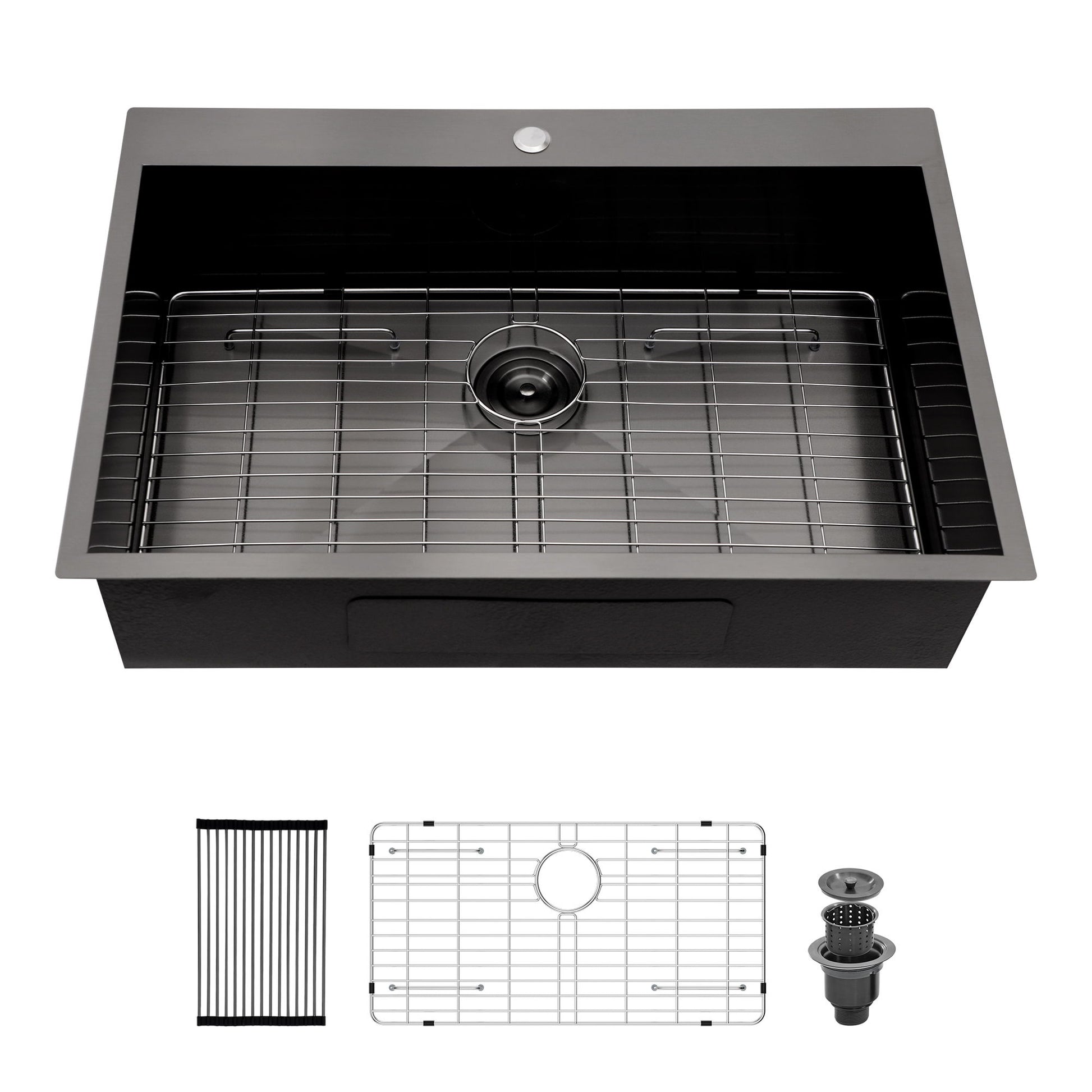 Drop In Kitchen Sink, 16 Gauge Stainless Steel, Topmount Daily Nest