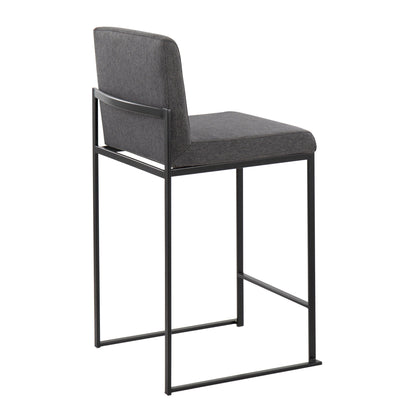 Fuji - Contemporary Modern Elegance, High Back Counter Stool Lumi Source