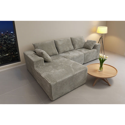 Corner Combination Sofa Sectional Couch With Soft Plush Fabric Home Essentials