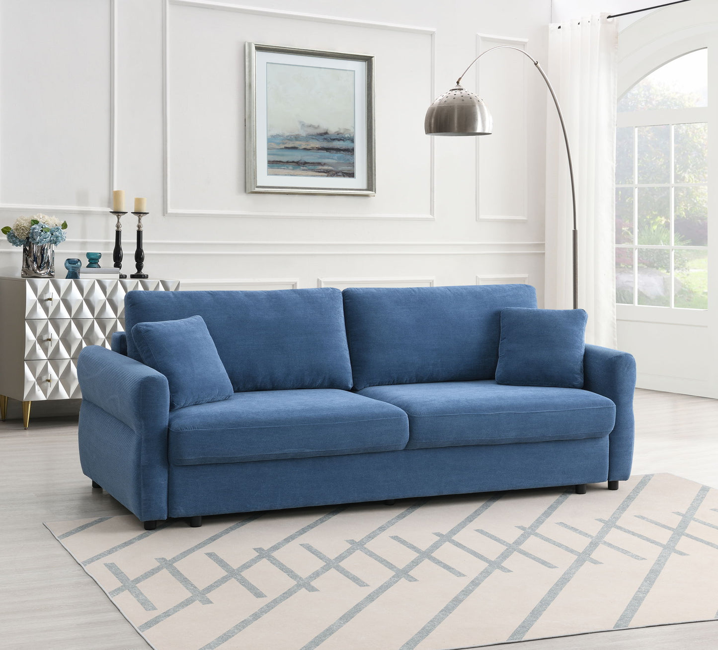 Haran - Pull Out Sleeper Sofa With Storage Acme