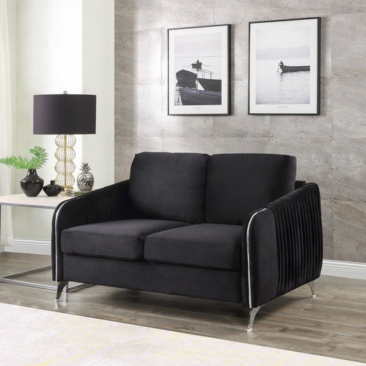 Hathaway - Velvet Modern Chic Loveseat Couch Lilola Home
