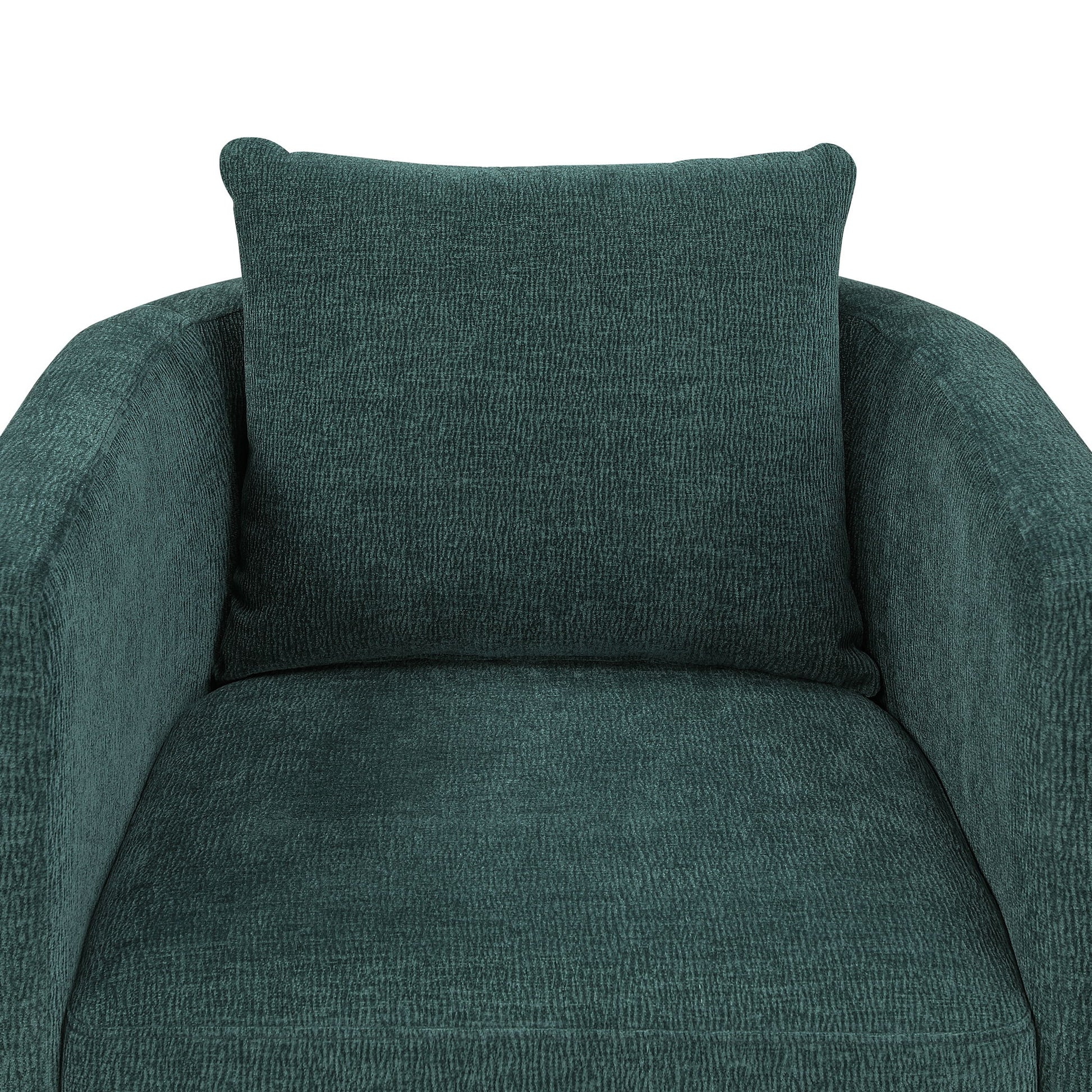 Sutton - Swivel Barrel Chair - Peacock Ridgecrest Home