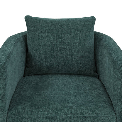 Sutton - Swivel Barrel Chair - Peacock Ridgecrest Home