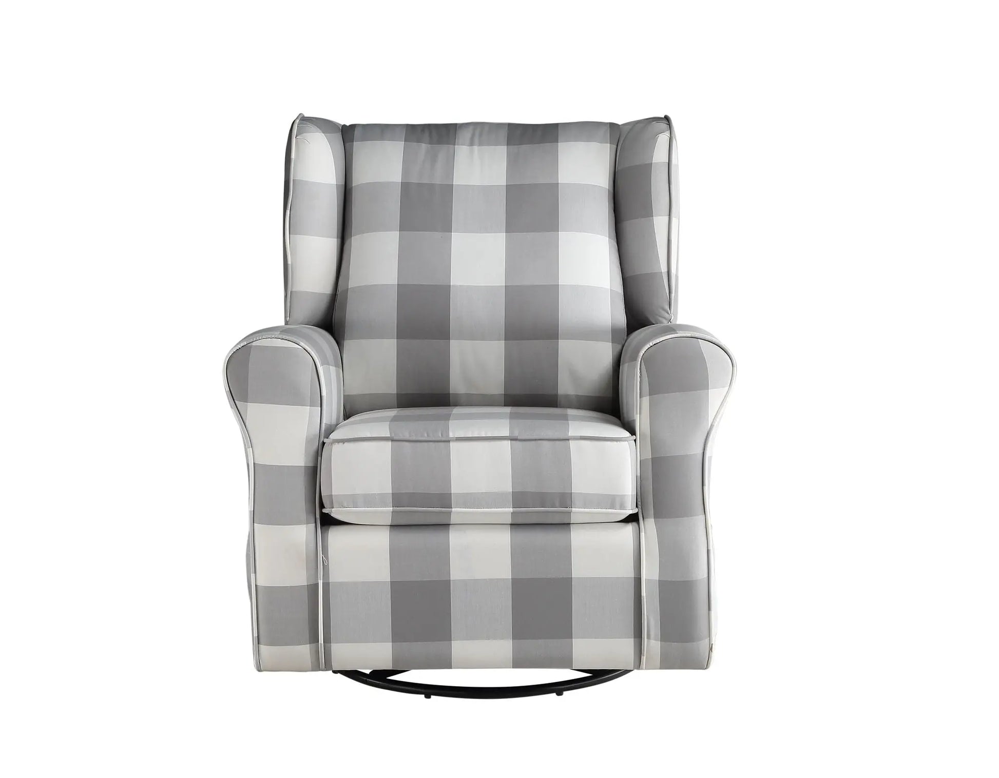 Patli - Glider Chair With Swivel - Gray / White Acme