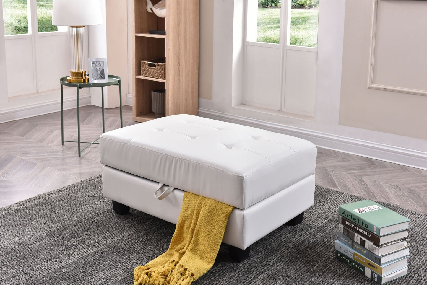 Stylish Storage Contemporary Ottoman Glory Furniture
