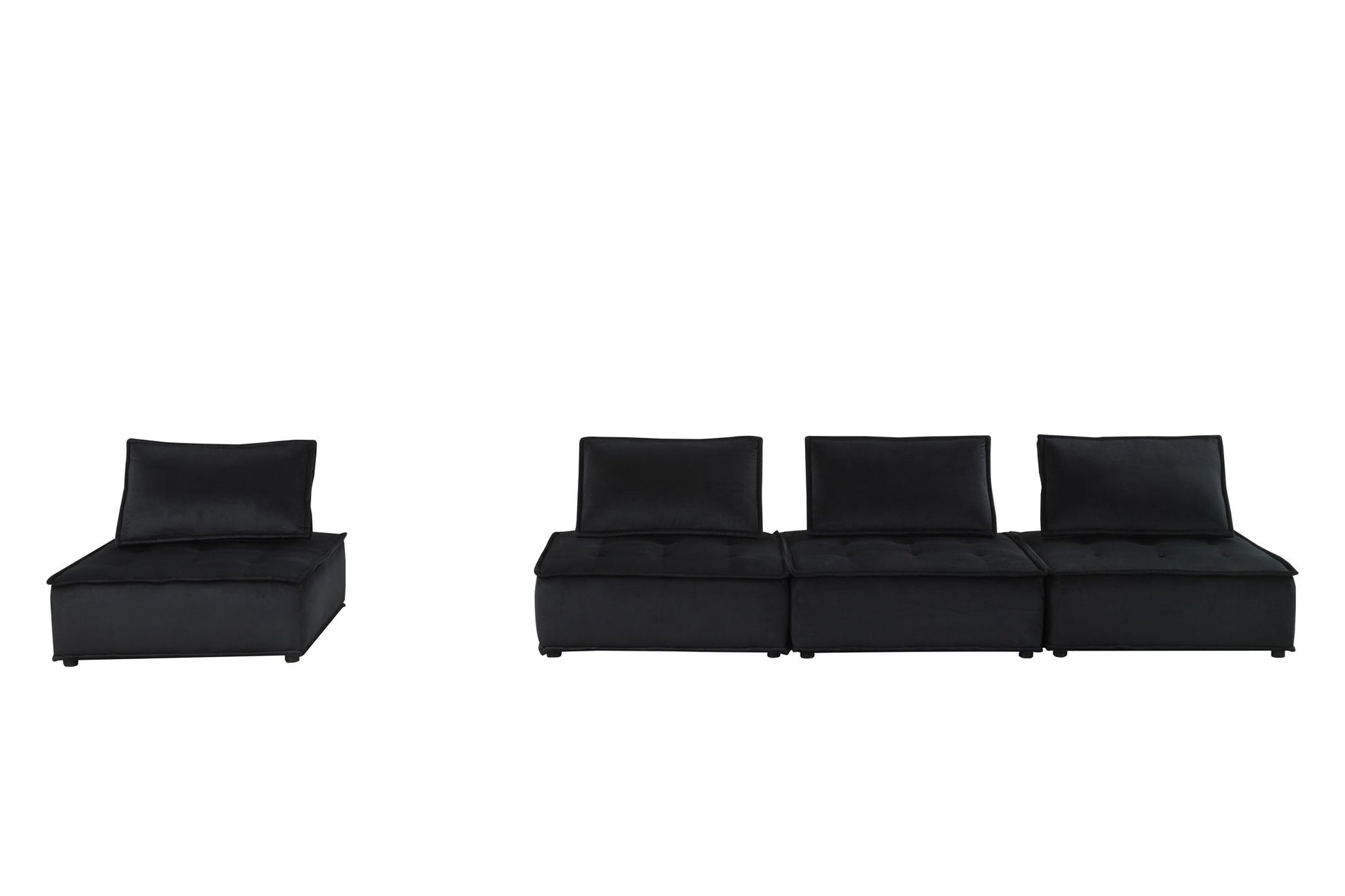 Anna - Soft Velvet Modular Sofa Lilola Home