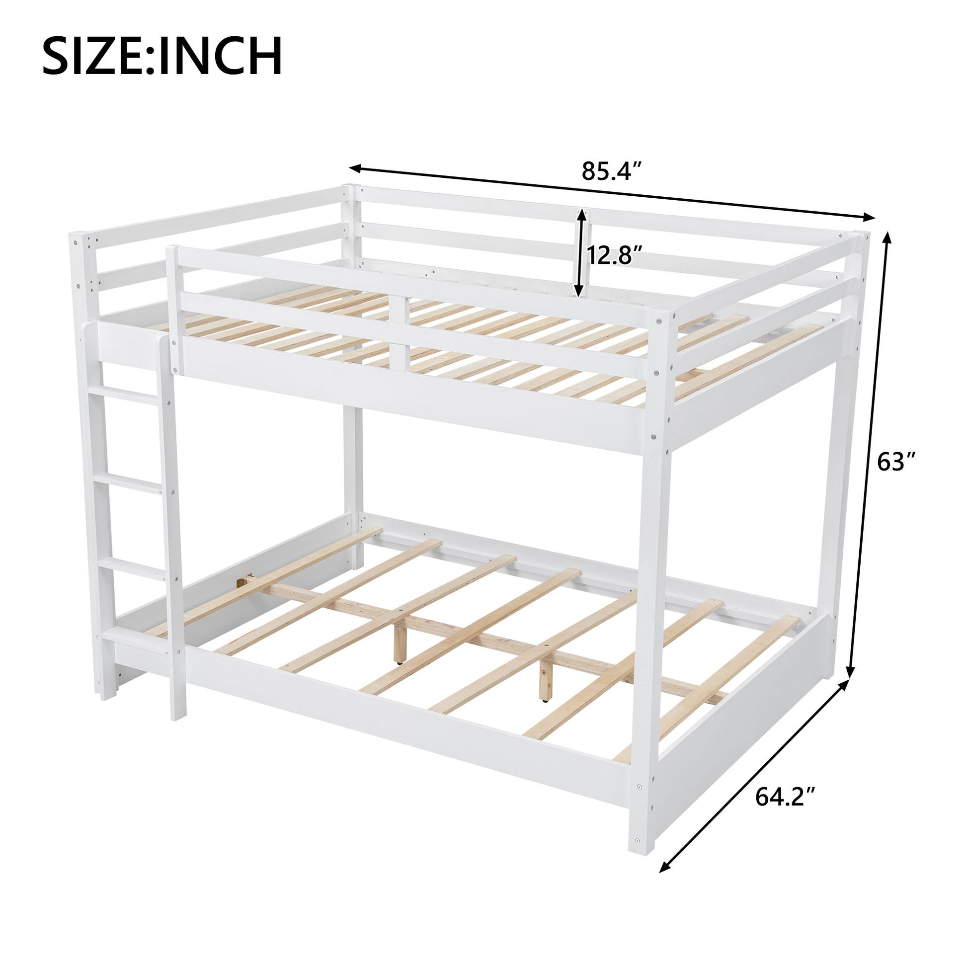Sturdy Bunk Bed With Ladder Hearth and Haven