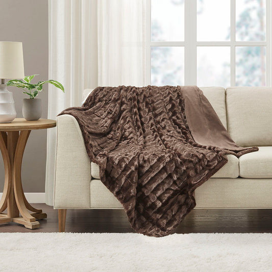 Duke - Long Throw - Brown Madison Park