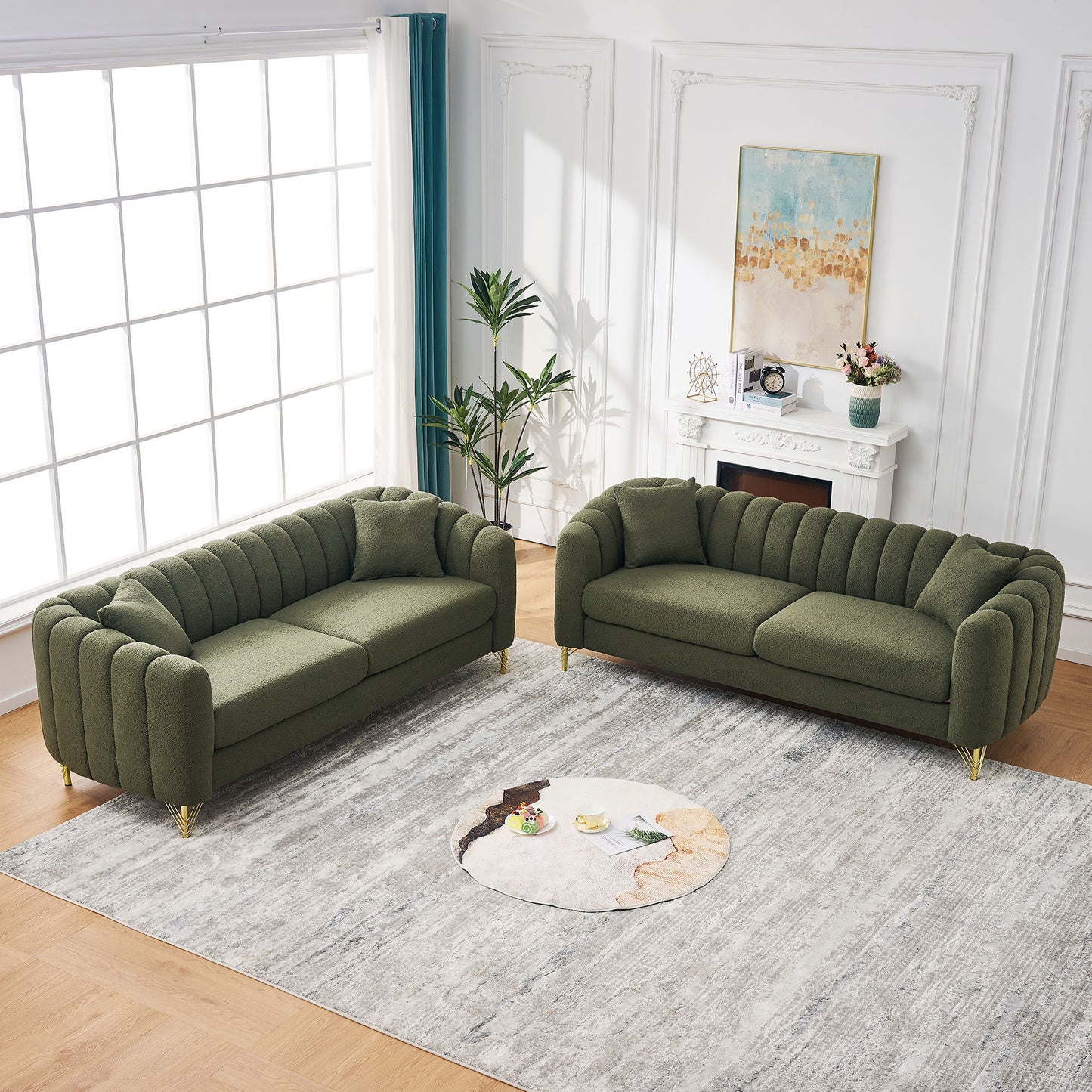 Oversized Sofa, Deep Tufted Couch Home Essentials