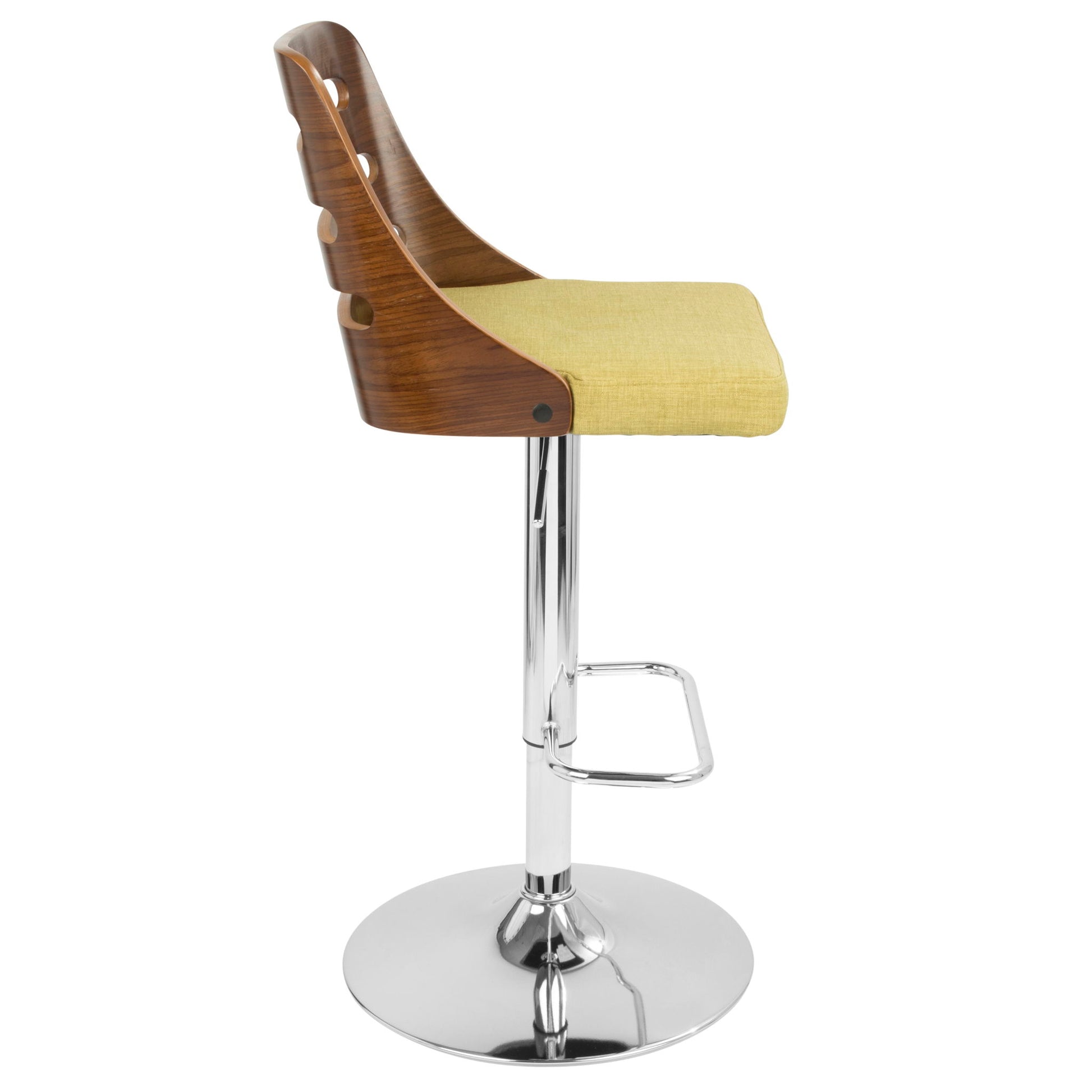 Trevi - Mid Century Modern Adjustable Barstool With Swivel Lumi Source