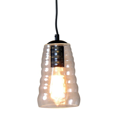 Torus - Long Industrial Pendant - Clear Lumi Source