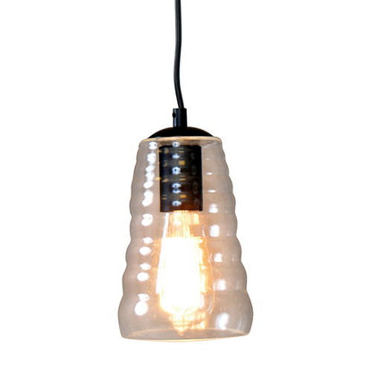 Torus - Long Industrial Pendant - Clear Lumi Source