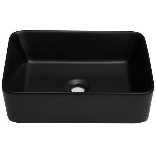 Modern European Design Ceramic Rectangular Vessel Bathroom Sink Daily Nest