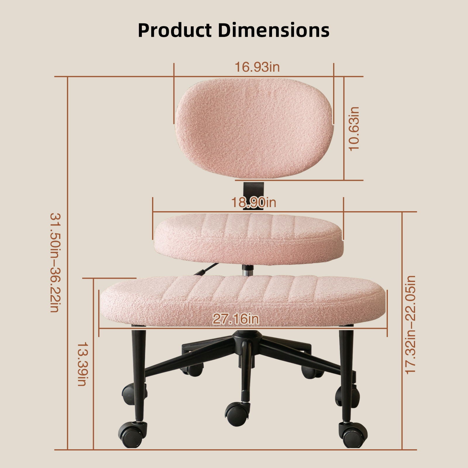 Ergonomic Cross Legged Office Chair With Back Support Home Essentials