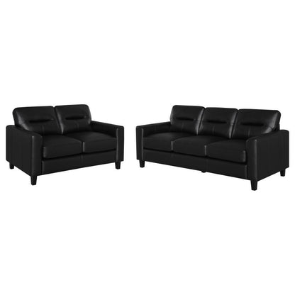 Scotland - Faux Leather Upholstered Sofa Set Coaster Fine Furniture