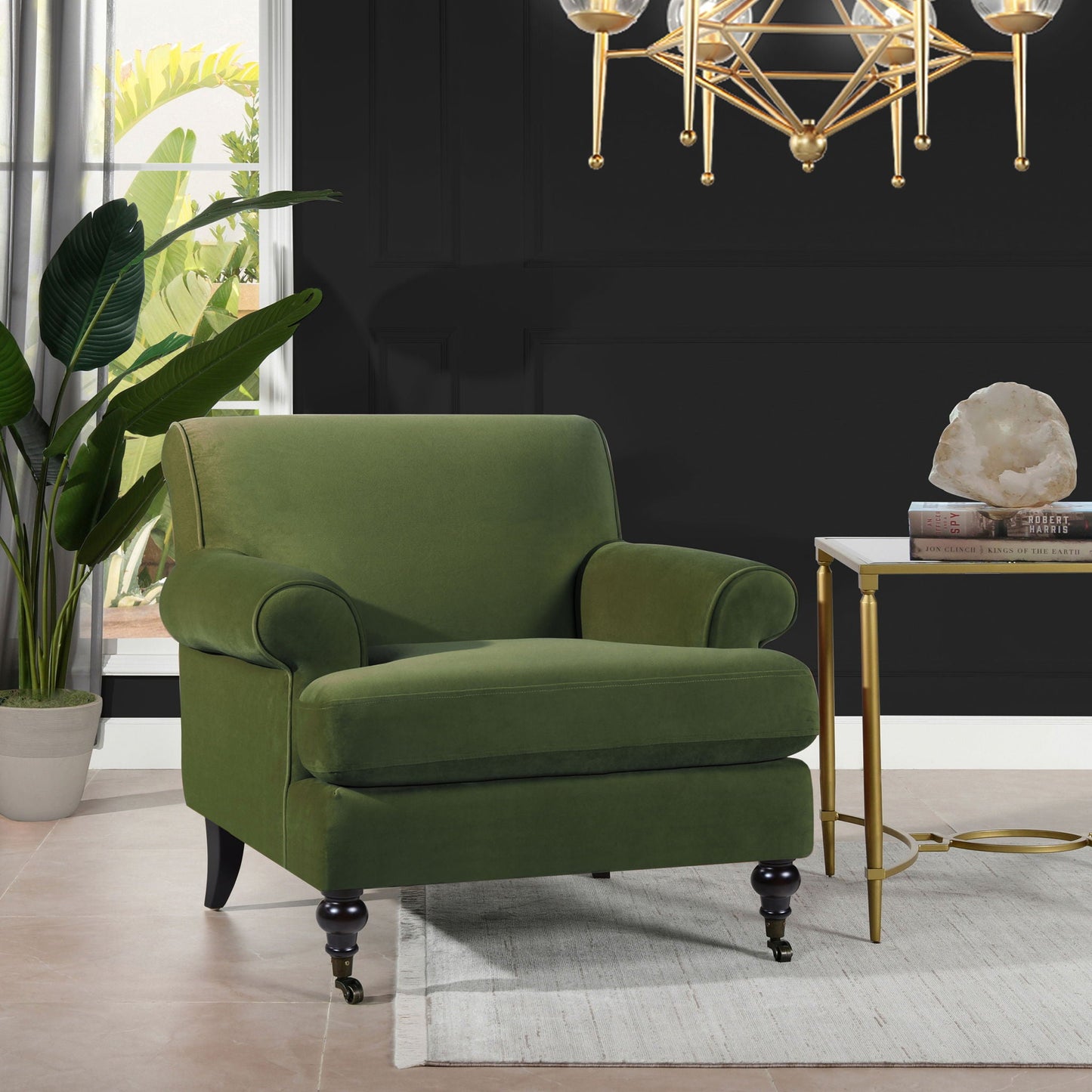 Alana Lawson - Accent Arm Chair Casters Jennifer Taylor Home
