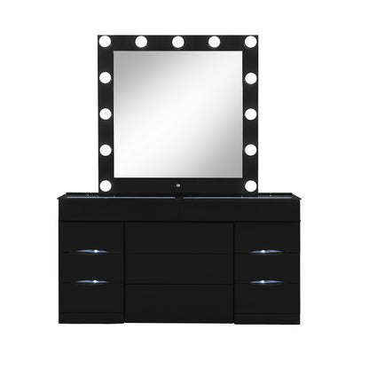 Elisa - Vanity Set With Stool And LED Bulbs Global Furniture USA