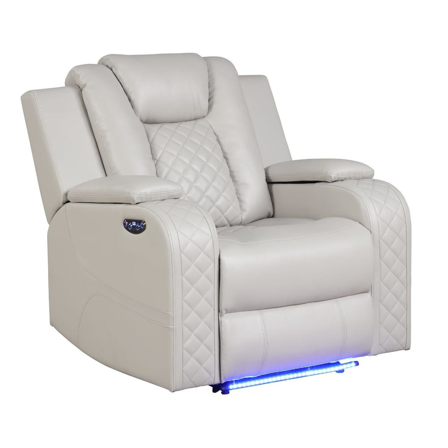 Benz - LED & Power Recliner Chair With Adjustable Headrest Matrix Furniture Group