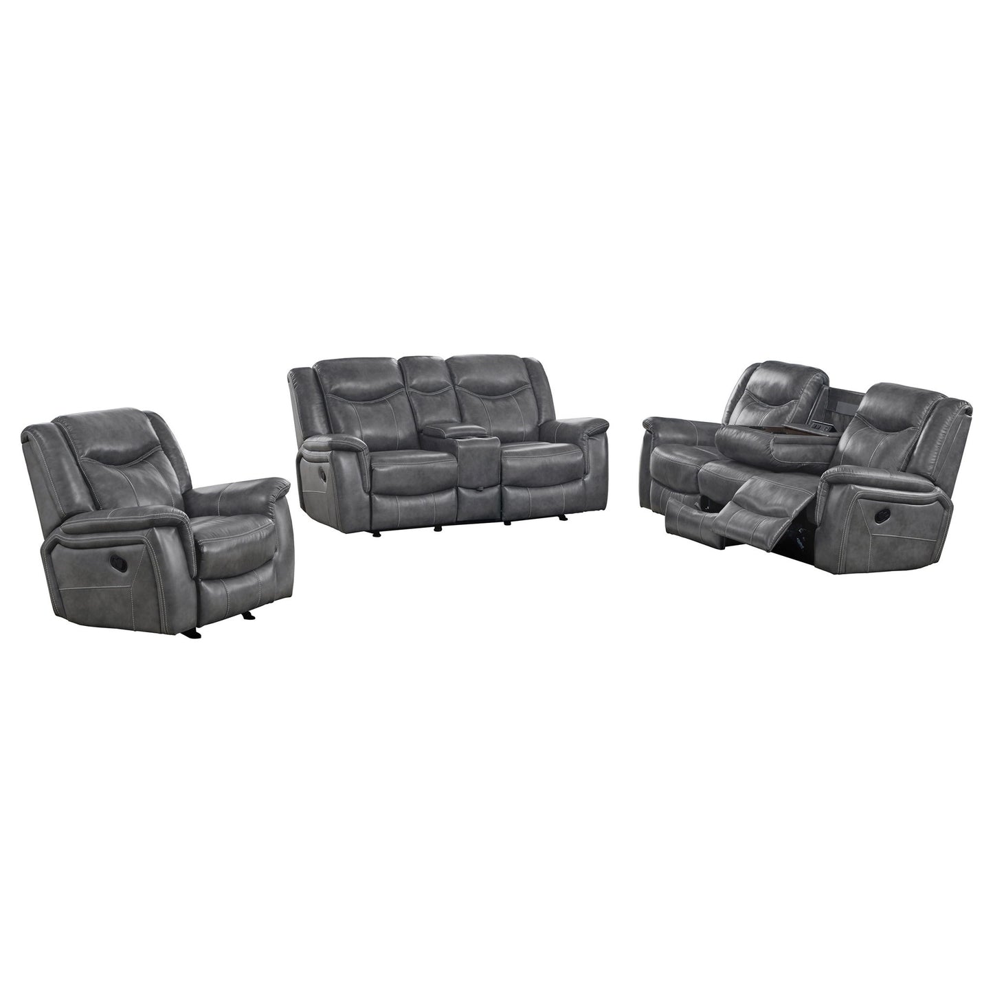 Masley - Reclining Living Room Set Furniture Max