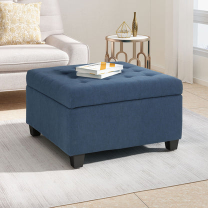 Isabella - Contemporary Ottoman With Storage Noble House