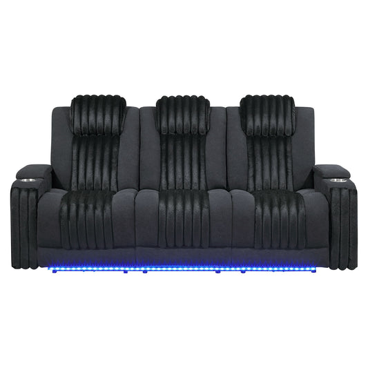 Duran - Power Reclining Sofa With Power Headrest Global Furniture USA