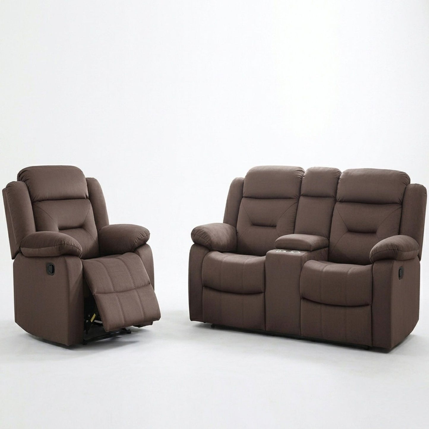 Contemporary Living Room Set With Pillow Arms And Headrest Support Home Essentials