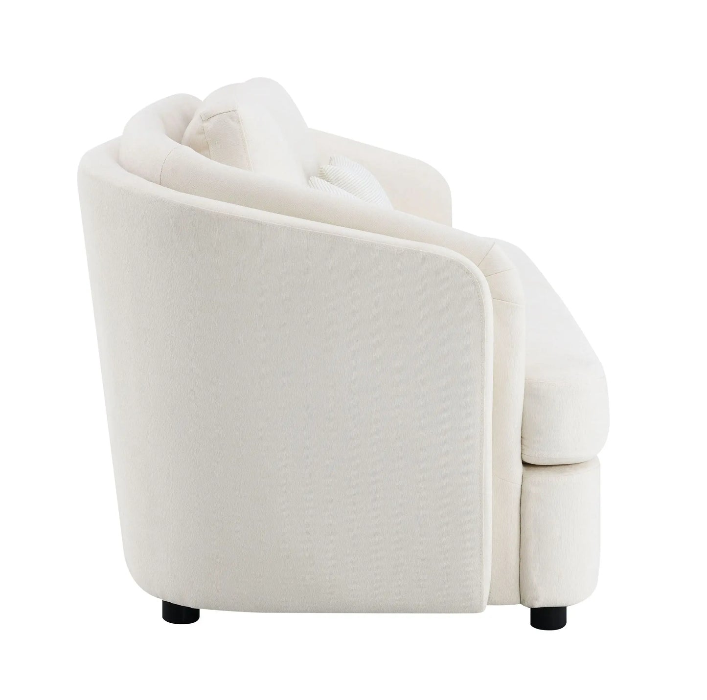 Mariko - Linen Sofa With 2 Toss Pillows - Beige Acme