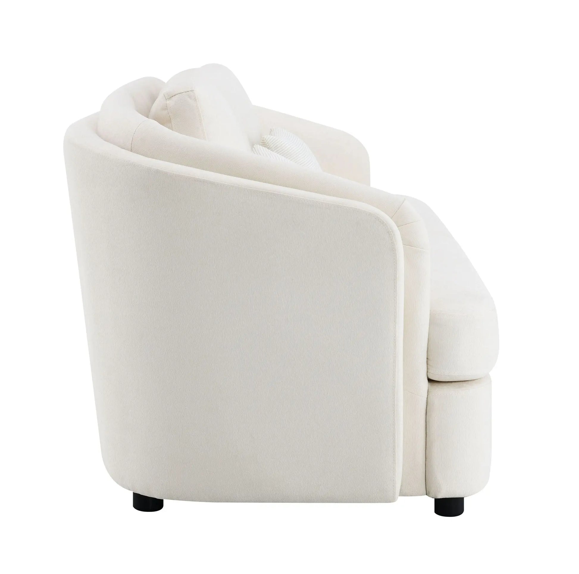 Mariko - Linen Sofa With 2 Toss Pillows - Beige Acme