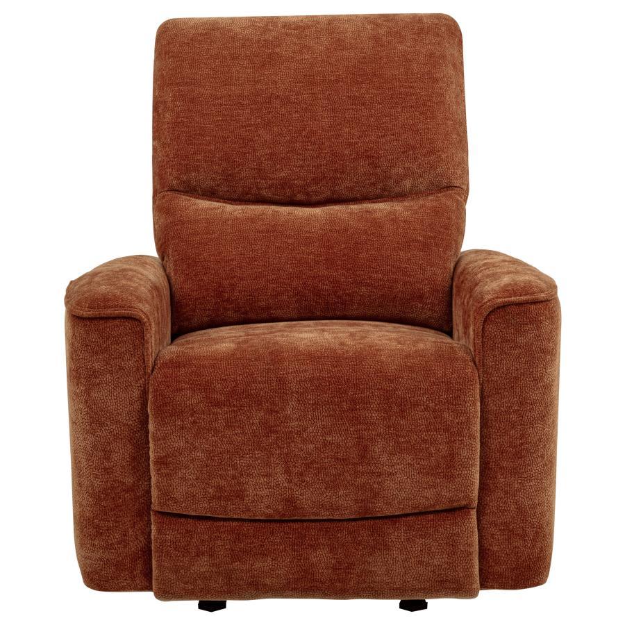 Navarro - Chenille Upholstered Glider Recliner Coaster Fine Furniture