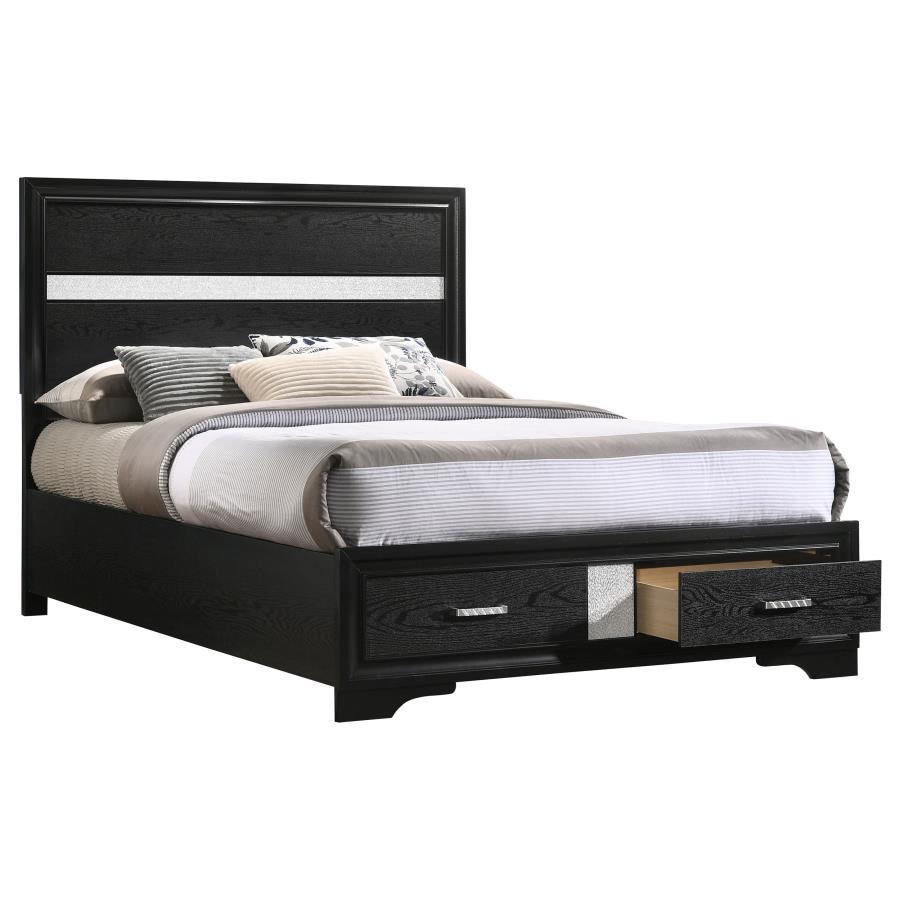 Miranda - Wood Storage Panel Bed CoasterEveryday