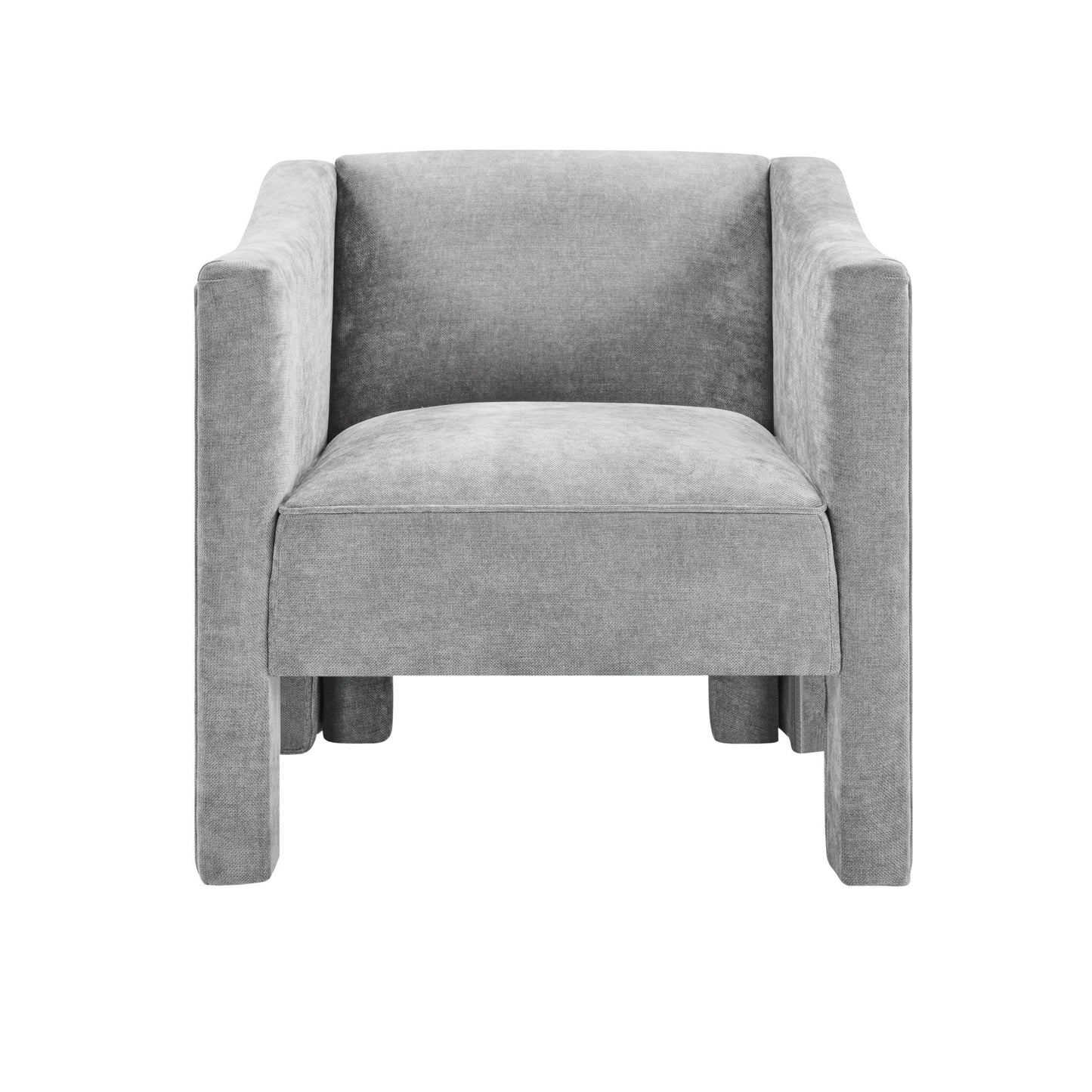 Barrel Accent Chair With Enclosed Arms Noble House