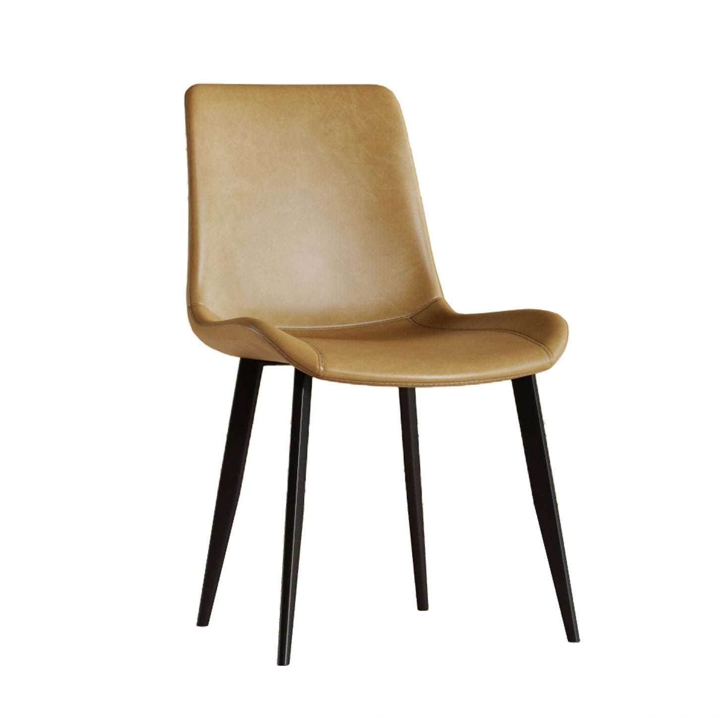 Dining Chairs With Carbon Steel Legs (Set of 4) - Brown Home Essentials