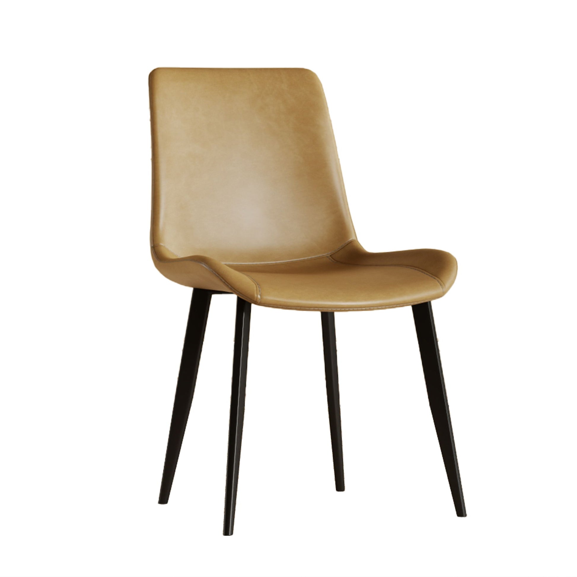 Dining Chairs With Carbon Steel Legs (Set of 4) - Brown Home Essentials