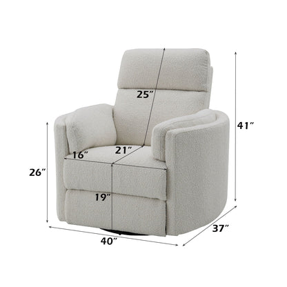 Sagen - Glider Recliner With Swivel Acme